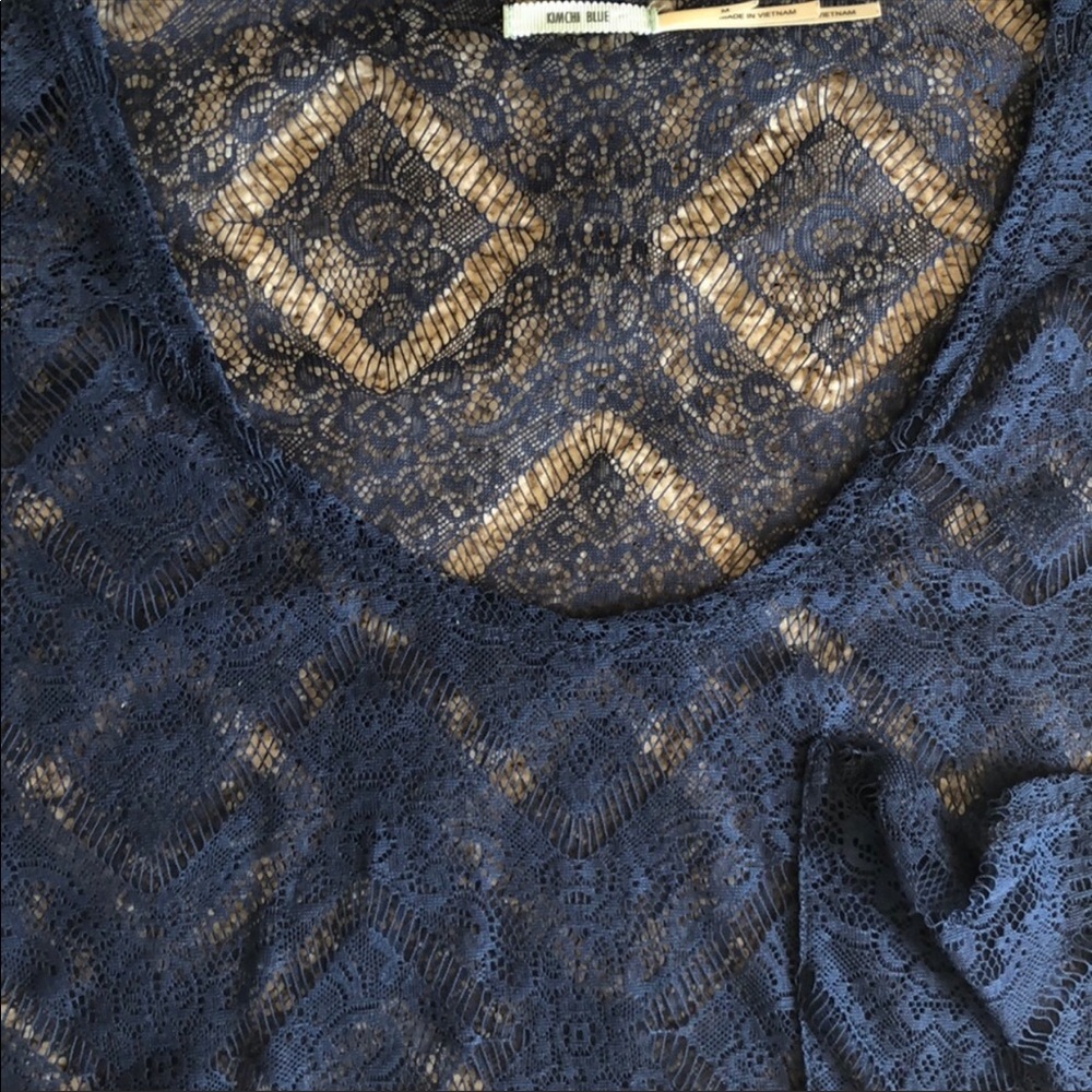 Lace Kimchi Blue Shirt Urban Outfitters - Picture 4 of 4